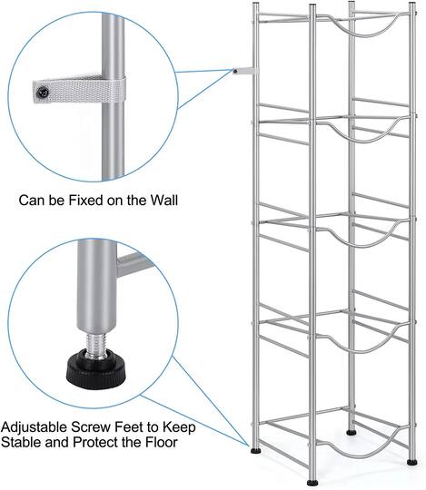 5gal. Water Jug Holder 5-Tier Storage Rack